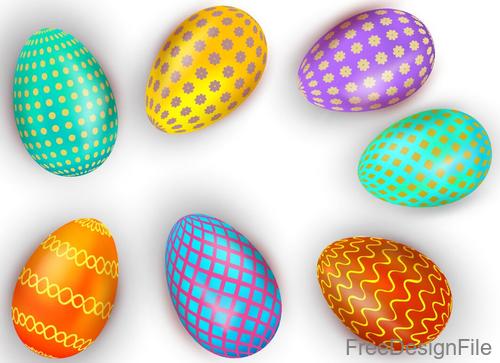 Creative easter egg design vector illustration 02