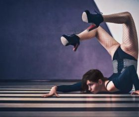 Dancing woman Stock Photo 01