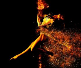 Dancing woman Stock Photo 04