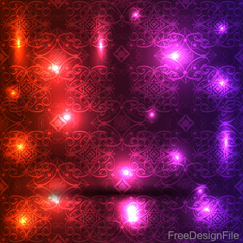 Decorative pattern with light dots vector