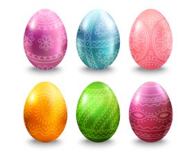 Easter eggs illustration vector set 04