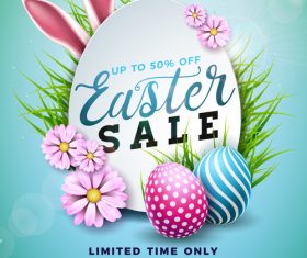 Easter sale shop new design vector