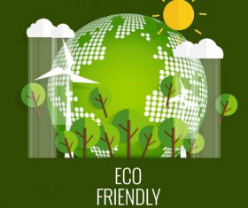 Eco friendly green template vector 01