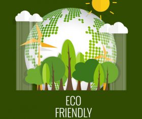 Eco friendly green template vector 02