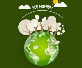 Eco friendly green template vector 03