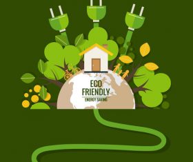 Eco friendly green template vector 04