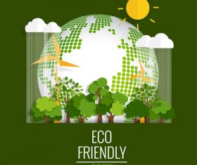 Eco friendly green template vector 05
