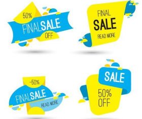Final sale labels vector