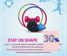 Fitness flyer temptlate vector design 01
