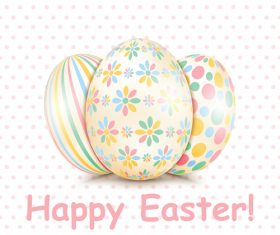 Floral easter eggs vector design