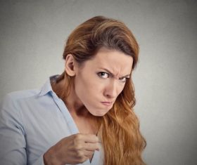 Funny Crazy Woman Stock Photo 07