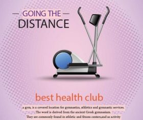 Gym summer fitness flyer template vector 02