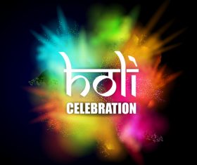 Holi festival celebration vector design 01
