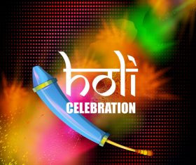 Holi festival celebration vector design 03