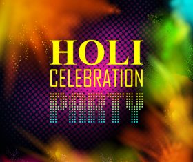 Holi festival party background design vector 06