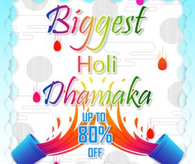 Holi Vector For Free Download