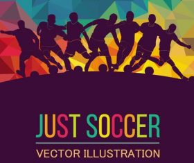 Just soccer vector illustration