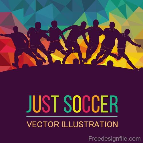 Just soccer vector illustration
