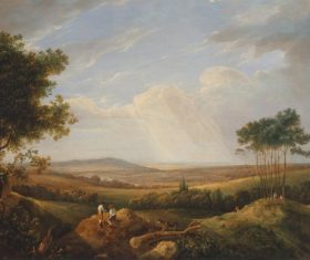 Landscape an oil painting Stock Photo 03