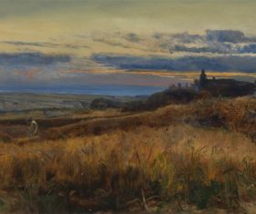 Landscape an oil painting Stock Photo 06