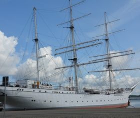 Large sailing ship Stock Photo