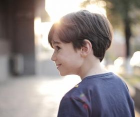 Lively little boy Stock Photo 02