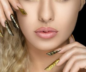 Makeup woman fashion manicure Stock Photo 02