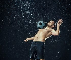 Rain football show Stock Photo 10