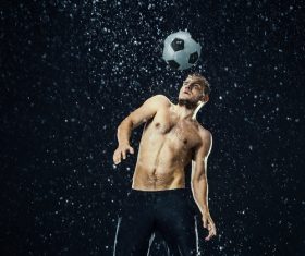 Rain football show Stock Photo 11