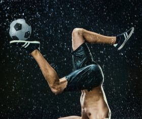 Rain football show Stock Photo 12