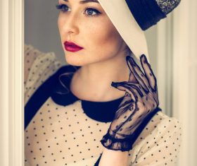 Retro photo of the girl Stock Photo 02