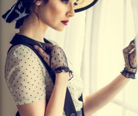 Retro photo of the girl Stock Photo 04