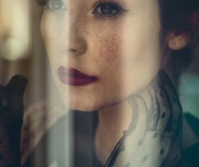 Retro photo of the girl Stock Photo 07