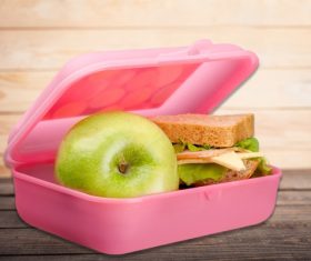 School lunch box Stock Photo 03