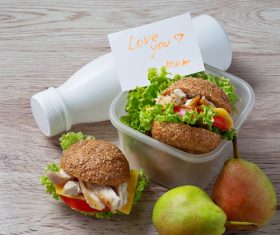 School lunch box Stock Photo 05