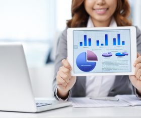 Show business report Stock Photo