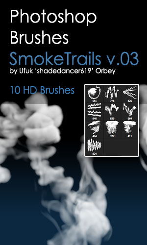 Smoke Trails Design Photoshop Brushes