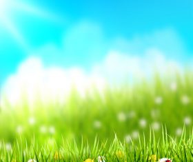 Spring outside grass mesh background vector