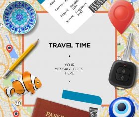 Travel time design vectors material