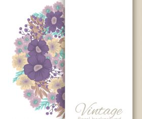 Vintage floral background design vectors 01
