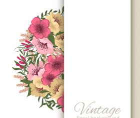 Vintage floral background design vectors 04