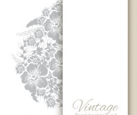 Vintage floral background design vectors 07