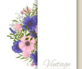 Vintage floral background design vectors 09
