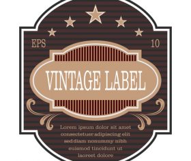 Vintage with retro labels template vectors 01