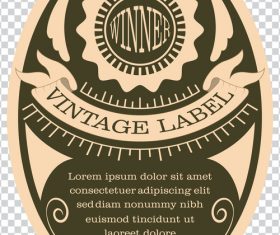 Vintage with retro labels template vectors 03