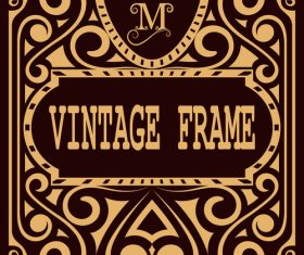 Vintage with retro labels template vectors 09