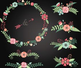 Wedding decor illustration vectors 01