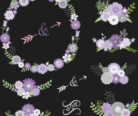 Wedding decor illustration vectors 02