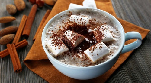 sweets coffee marshmallows Stock Photo