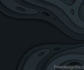 Abstract black layered background design vector 02
